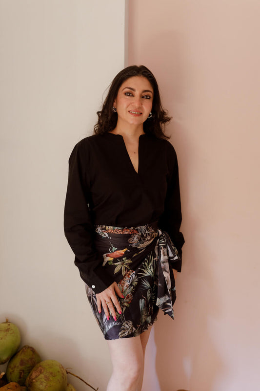 Natureza Mini Wrap Skirt