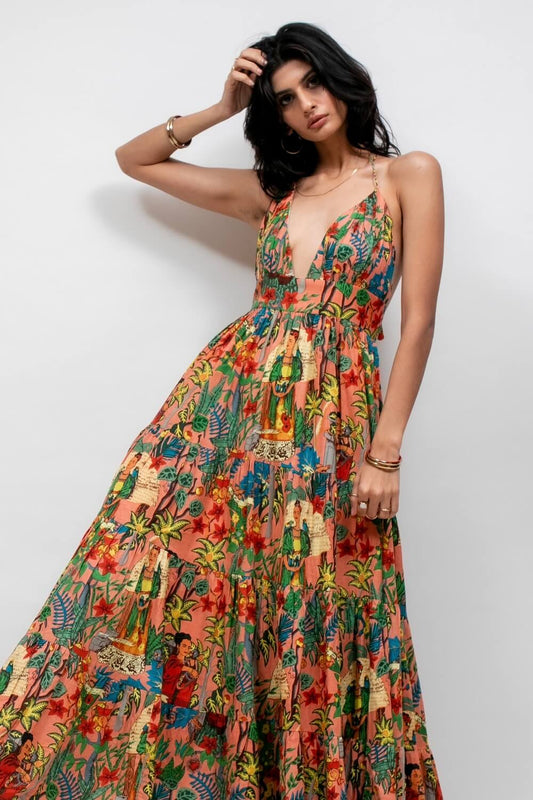 Baiana Dress - Frida Kahlo Print