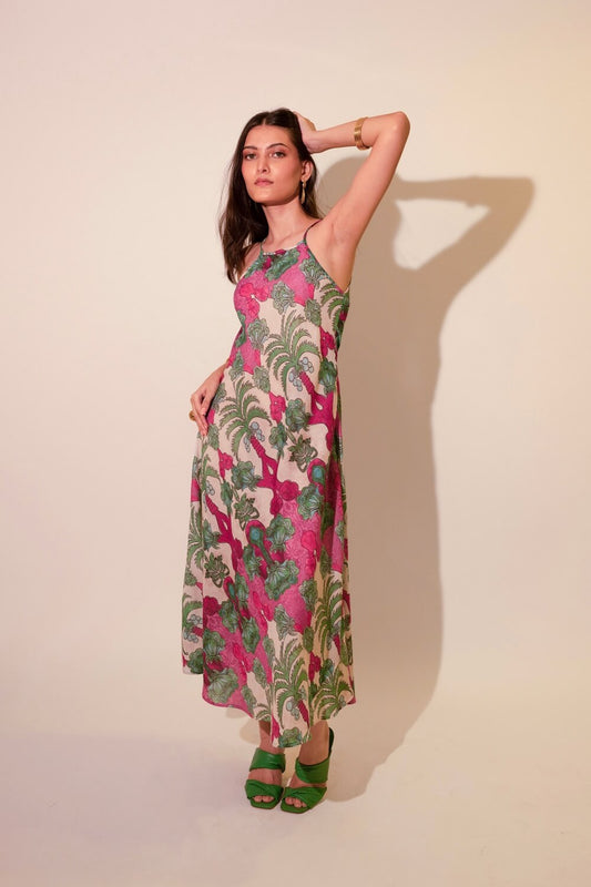 Coco Breeze Midi Dress - Purple