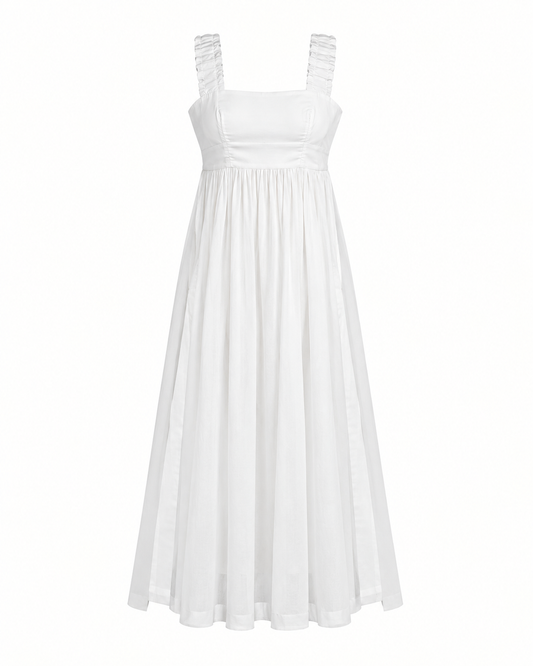 Tessa Side Slits Top - White