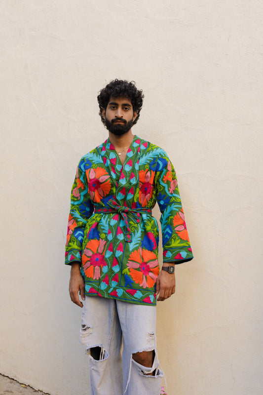 Samara Suzani Kimono Duster - Pepper