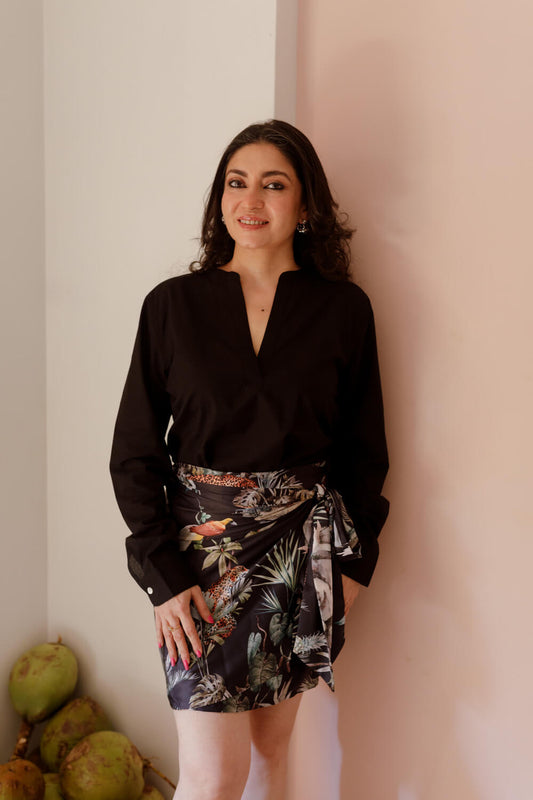 Natureza Mini Wrap Skirt