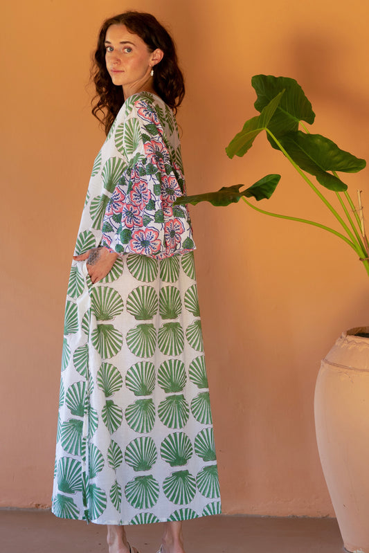 Seashell Symphony Maxi Dress