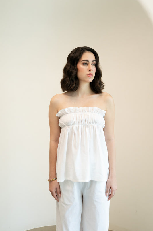 São Tube Top - White