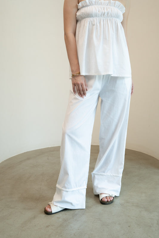 São Drawstring Pants - White