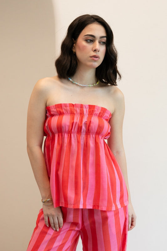São Tube Top - Gina Stripes