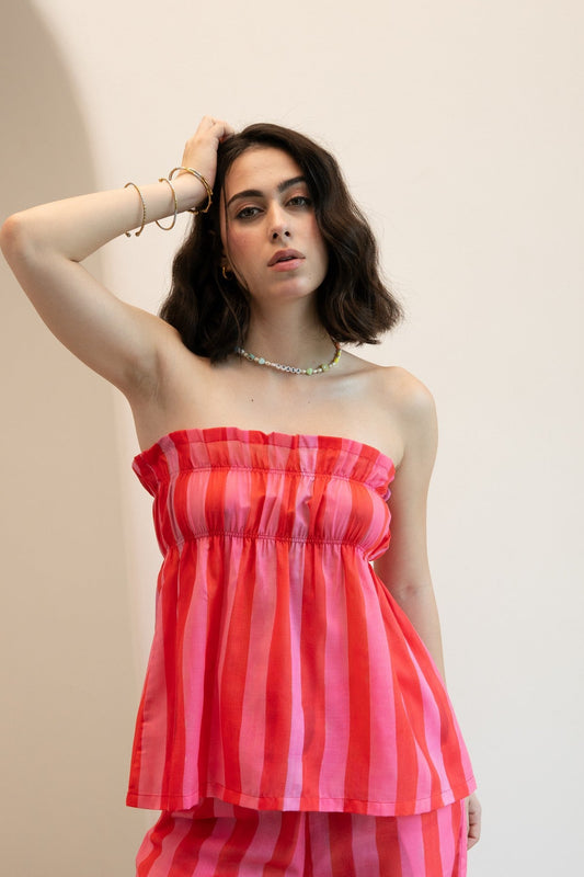 São Tube Top - Gina Stripes