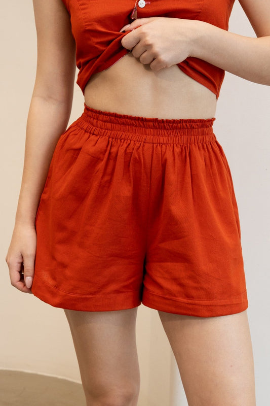 Picnic Shorts - Terracotta orange