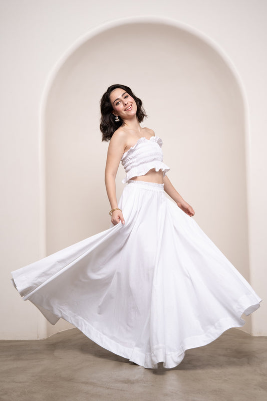 Baiana Skirt - Coconut White