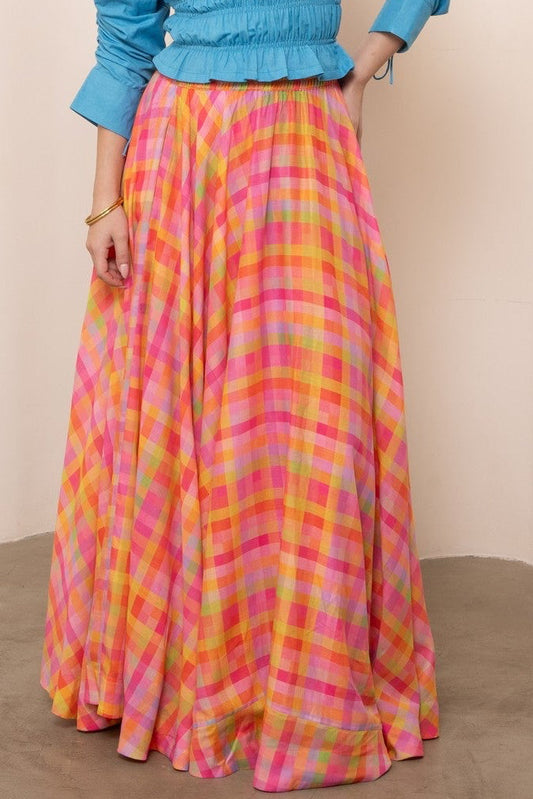Baiana Skirt - Checkered