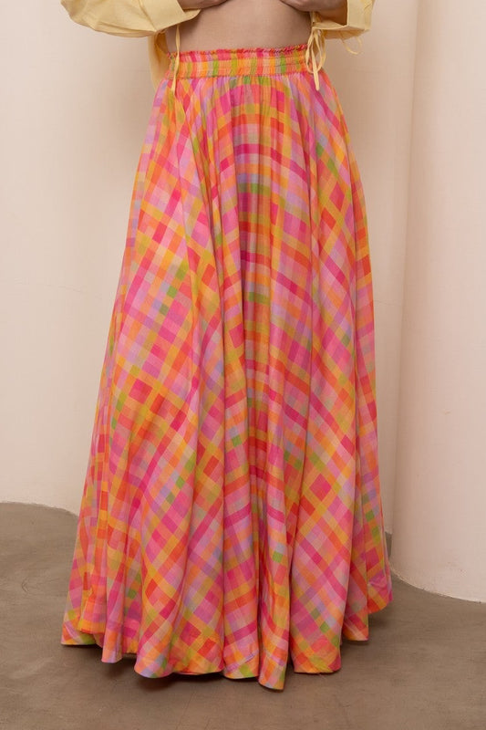 Baiana Skirt - Checkered