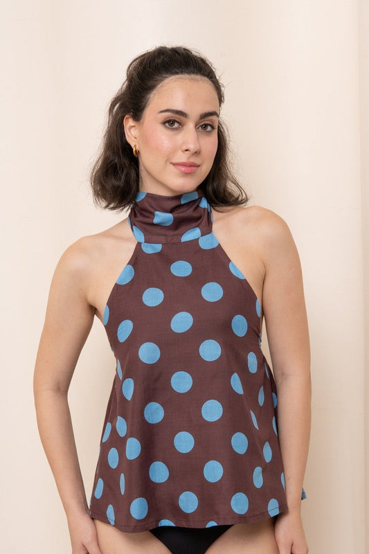 Halter Top - Polka Dots