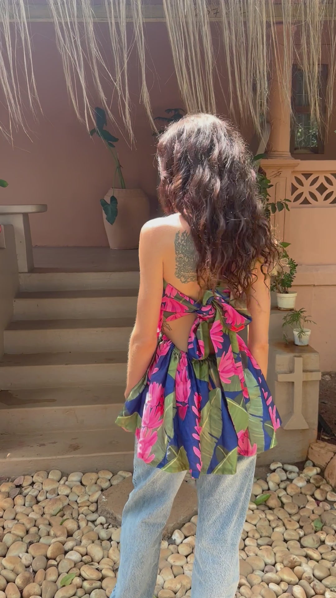 Rosa Peplum Top
