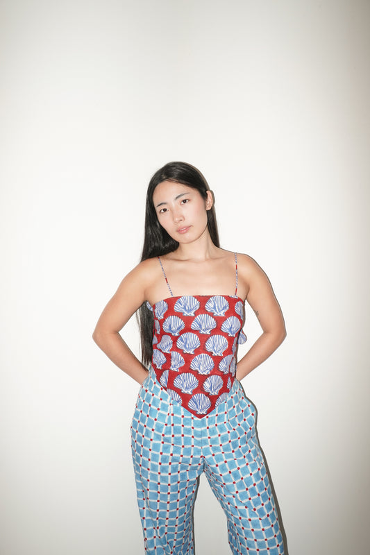 Hanky Top - Barca Print