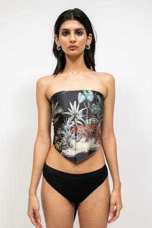 Wildlife Hanky Top - Natureza Black