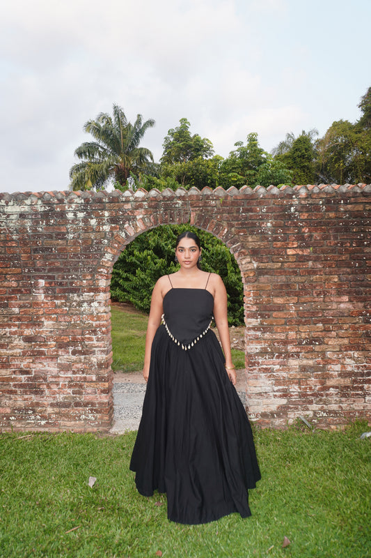 Baiana Skirt - Charcoal Black