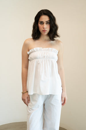 São Tube Top - White