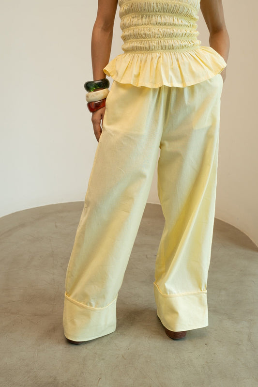 São Drawstring Pants - Butter Yellow