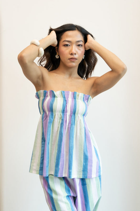 São Tube Top - Gaia Stripes