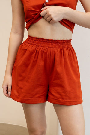 Picnic Shorts - Terracotta orange