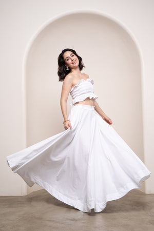 Baiana Skirt - Coconut White