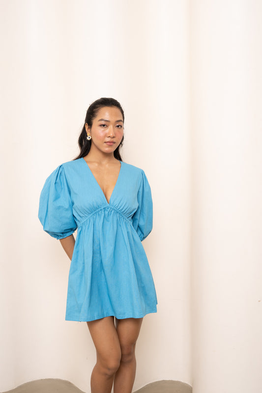 Amy Dress - Celeste Blue