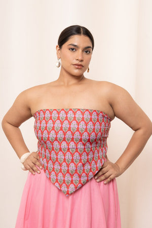 Hanky top - Red Motif