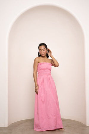 Bruna Smock Dress - Classic Pink