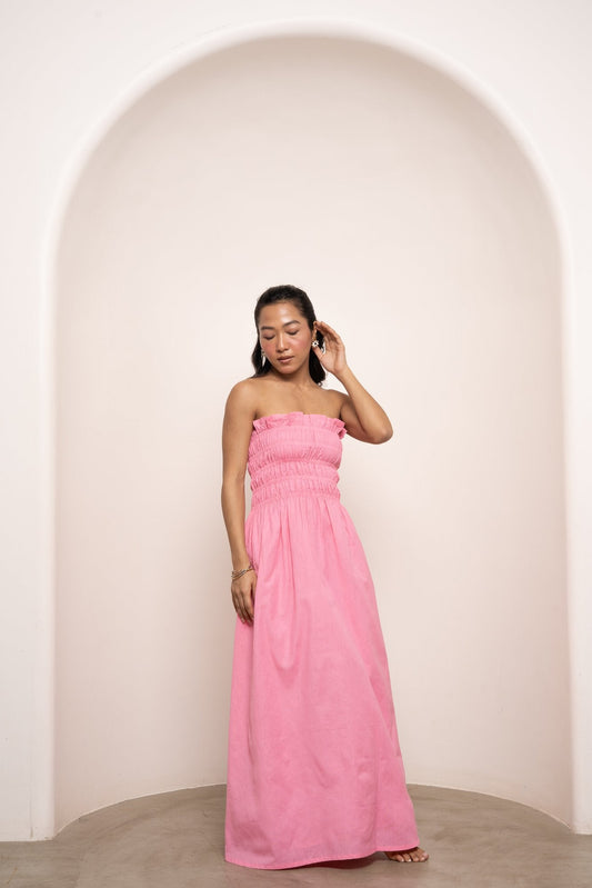 Bruna Smock Dress - Classic Pink