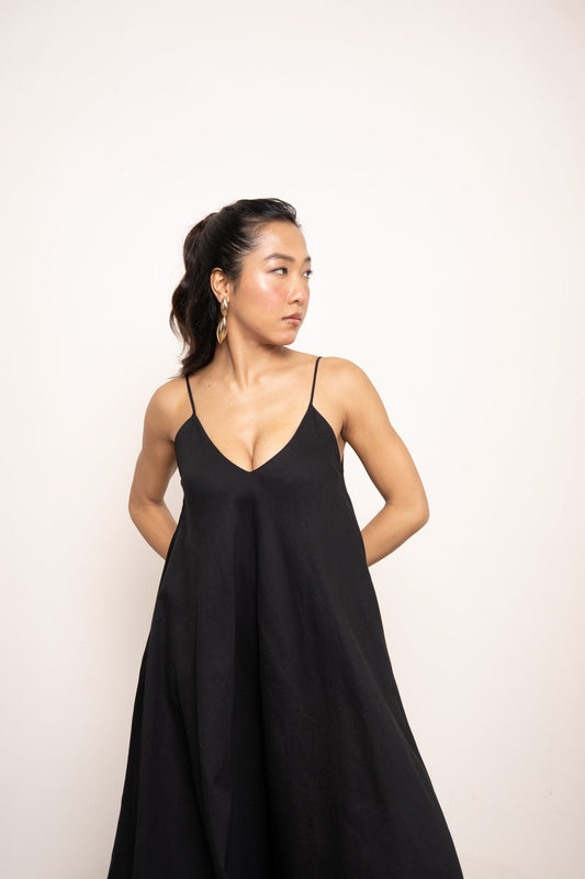 Sol de Samba Dress - Charcoal Black